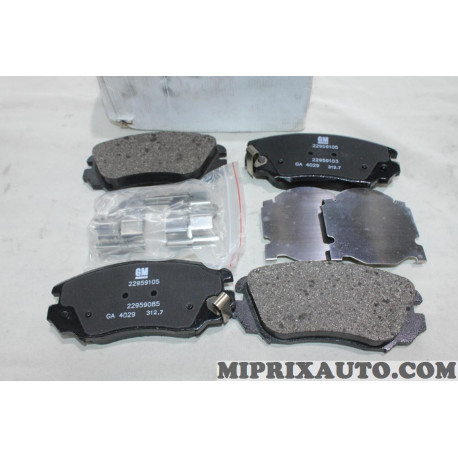 Lot 4 plaquettes de frein Opel Chevrolet original OEM 22959105 