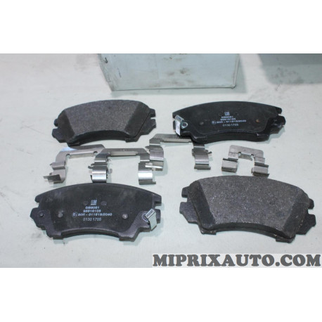 Jeu 4 plaquettes de frein Opel Chevrolet original OEM 95516195 