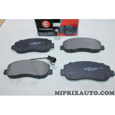 Jeu 4 plaquettes de frein Eurorepar Opel Chevrolet original OEM 1617286480 