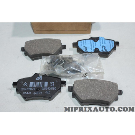 Jeu 4 plaquettes de frein Opel Chevrolet original OEM 1678167980 