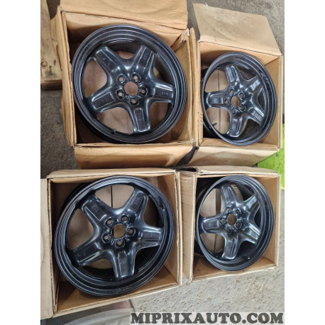 Lot 4 jantes tole acier 7x17 IS42 17" 17 pouces (modele exposition monté / démonté) Opel Chevrolet original OEM 2170107 1002322 