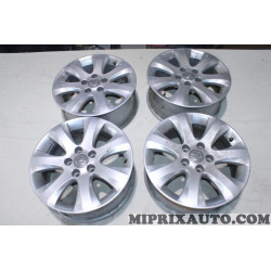 Lot 4 jantes alliage OCCASION 6.5x16 ET37 16" 16 pouces Opel Chevrolet original OEM 1002547 (nombreuses rayures defaut aspect) 