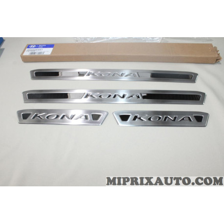 Kit 4 moulures revetement seuil de porte Hyundai Kia original OEM J9450ADE00ST J9450-ADE00ST pour hyundai kona 