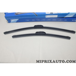 Lot 2 balais essuie glace souple 600mm + 450mm Hyundai Kia original OEM L983FH2418L0 L983F-H2418-L0 pour hyundai i30 santa fe 