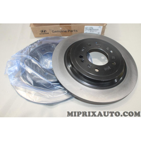 Lot 2 disques de frein arriere plein diametre 302mm Hyundai Kia original OEM 58411D7700 58411-D7700 pour hyundai tucson nexo 