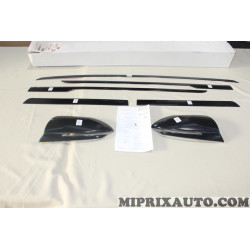 Pack baguettes moulure de porte et parechocs + coques calotte de retroviseur noir Hyundai Kia original OEM N7300ADE00BL 