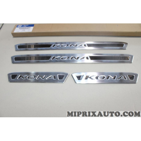 Jeu 4 seuils de porte revetement Hyundai Kia original OEM J9450ADE00ST J9450-ADE00-ST pour hyundai kona 
