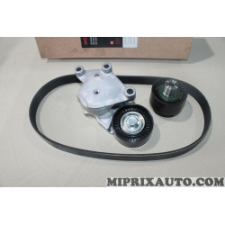 Kit courroie accessoire 6PK802 + galets tendeur + enrouleur Motrio Citroen Peugeot Volvo Mazda Mini Ford original OEM 8550503682
