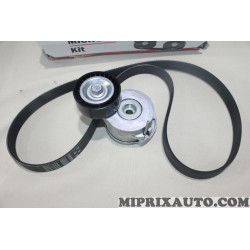 Kit courroie accessoire 6PK1245 + galet tendeur Gates Citroen Peugeot original OEM K036PK1245 