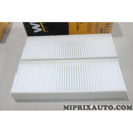 Jeu 2 filtres habitacle interieur Wix Citroen Peugeot original OEM WP2116 