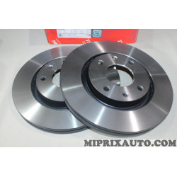 Jeu 2 disques de frein 266mm TRW Citroen Peugeot original OEM DF4184 pour citroen C4 c-élysée 