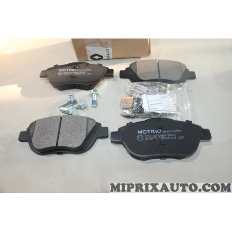 Jeu 4 plaquettes de frein Motrio Citroen Peugeot original OEM 8660004552 pour citroen C3 DS3 peugeot 2008 