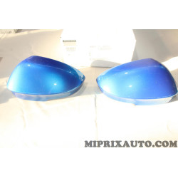 Jeu 2 coques calotte de retroviseur bleu Renault Dacia original OEM 963H13604R pour renault rafale 
