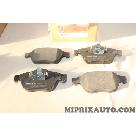 Jeu 4 plaquettes de frein avant Motrio Renault Dacia original OEM 8660004734 pour renault espace 4 IV laguna 2 II vel satis 