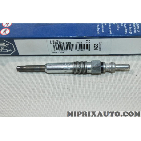 Lot 2 bougies de prechauffe Bosch Renault Dacia Opel Nissan Suzuki Mitsubishi original OEM 224 0250212009 