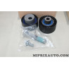 Jeu 2 galets tendeur + enrouleur courroie de distribution (non incluse) Motrio Citroen Peugeot original OEM 8671019652 pour