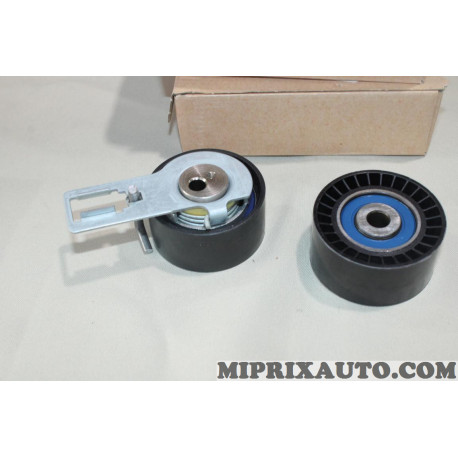Jeu 2 galets tendeur + enrouleur courroie de distribution (non incluse) Motrio Citroen Peugeot original OEM 8660004068 pour 