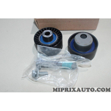 Lot 2 galets tendeur + enrouleur courroie de distribution (non incluse) Motrio Citroen Peugeot original OEM 8671019652 pour 