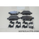 Jeu 4 plaquettes de frein Opel Chevrolet original OEM 13517515 
