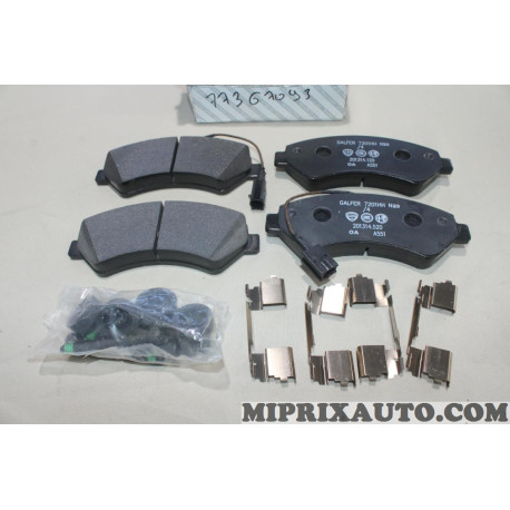 Jeu 4 plaquettes de frein Fiat Lancia Alfa Romeo original OEM 77367093 