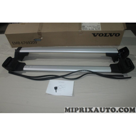 Jeu 2 barres de toit aluminium Volvo original OEM 32351086 pour volvo V90 