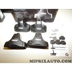 Kit pieds barre de toit rapid system avec système verrouillage Thule 754 Ford original OEM 754