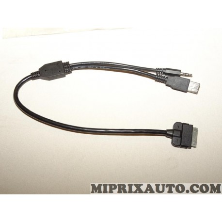 Cable faisceau branchement ihone 4 4S autoradio Citroen Peugeot original OEM 1612592980 