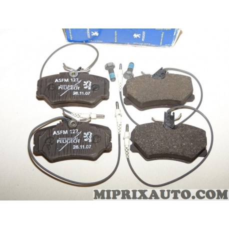 Jeux 4 plaquettes de frein Citroen Peugeot original OEM 425107 
