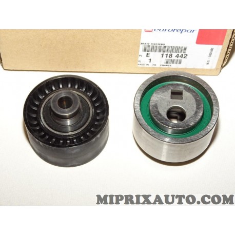 Galet tendeur + enrouleur pour courroie de distribution (non incluse) Eurorepar Citroen Peugeot original OEM E118442* 0831R3 