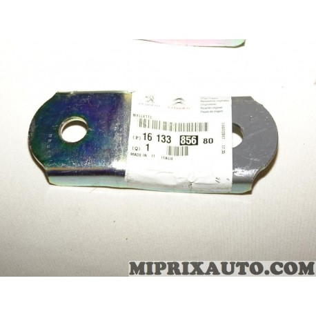 Platine etrier fixation lame de ressort suspension Citroen Peugeot original OEM 1613385680 