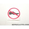 Autocollant interdit chaussure Citroen Peugeot original OEM 1642345980