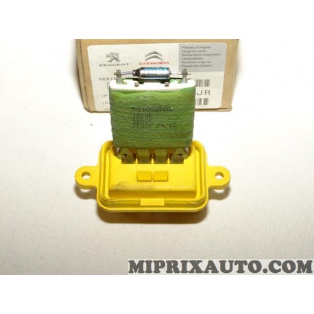 Resistance pulseur air chauffage ventilation Citroen Peugeot original OEM 6450JR 