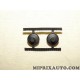 Paire agrafes attache taquet fixation Citroen Peugeot original OEM 1609348080