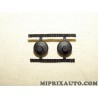 Paire agrafes attache taquet fixation Citroen Peugeot original OEM 1609348080