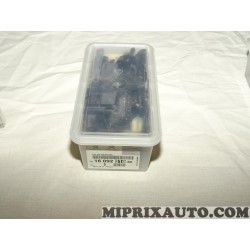 Pack agrafes attache de fixation carrosserie Citroen Peugeot original OEM 1609291680 