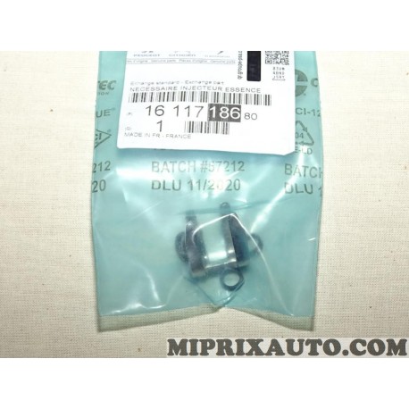 Kit joint agrafe injecteur carburant essence Citroen Peugeot original OEM 1611718680 