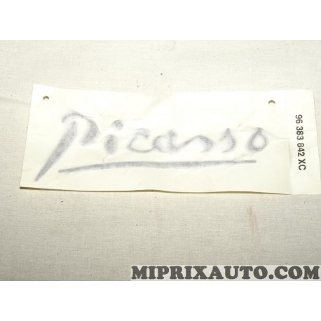 Motif logo embleme monogramme ecusson badge Picasso Citroen Peugeot original OEM 866569 