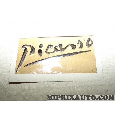 Motif logo embleme monogramme ecusson badge Picasso Citroen Peugeot original OEM 8666C6 