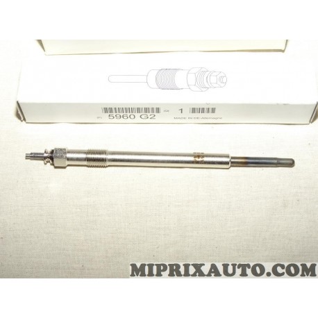 Lot 2 bougies de prechauffe Citroen Peugeot original OEM 5960G2 