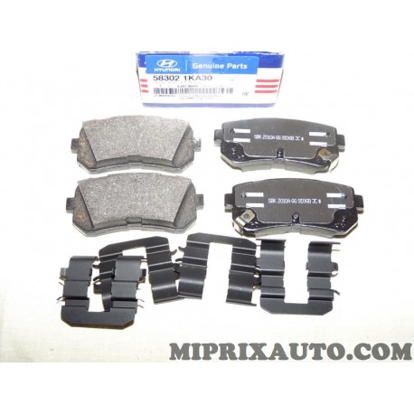 Jeux 4 plaquettes de frein Hyundai Kia original OEM 583021KA30 