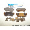 Jeux 4 plaquettes de frein Hyundai Kia original OEM 583023KA30