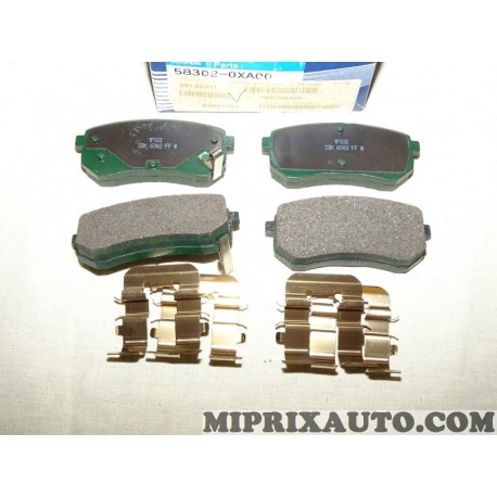 Jeux 4 plaquettes de frein Hyundai Kia original OEM 583020XA00 