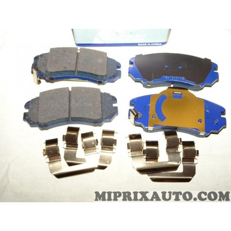 Jeux 4 plaquettes de frein Hyundai Kia original OEM 581012CA20 