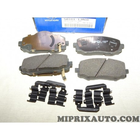 Jeux 4 plaquettes de frein Hyundai Kia original OEM 581011JA60 