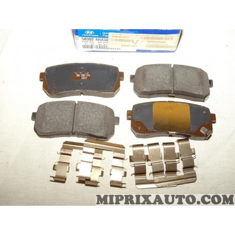 Jeux 4 plaquettes de frein Hyundai Kia original OEM 583024HA50 