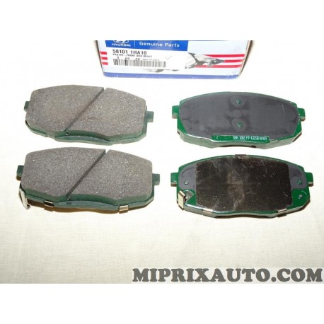 Jeux 4 plaquettes de frein Hyundai Kia original OEM 581011HA10 