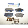 Jeux 4 plaquettes de frein Hyundai Kia original OEM 5810105A10