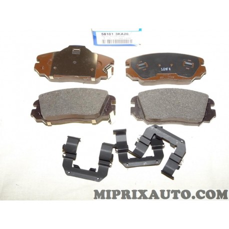 Jeux 4 plaquettes de frein Hyundai Kia original OEM 581013KA20 