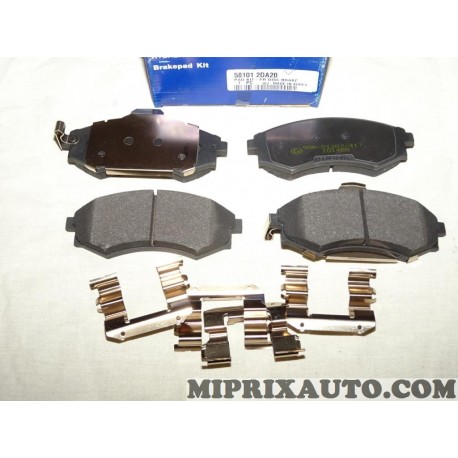 Jeux 4 plaquettes de frein Hyundai Kia original OEM 581012DA20 
