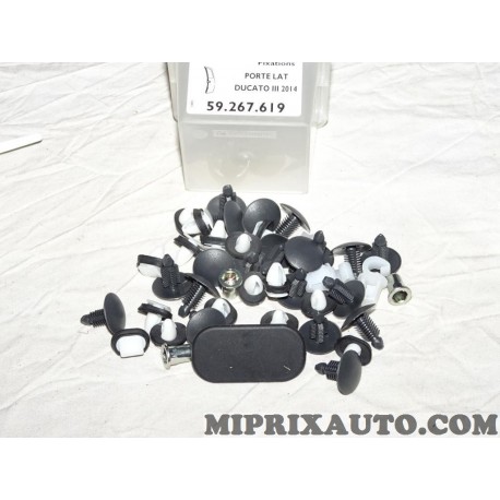 Kit agrafe porte laterale coulissante Fiat Alfa Romeo Lancia original OEM 59267619 